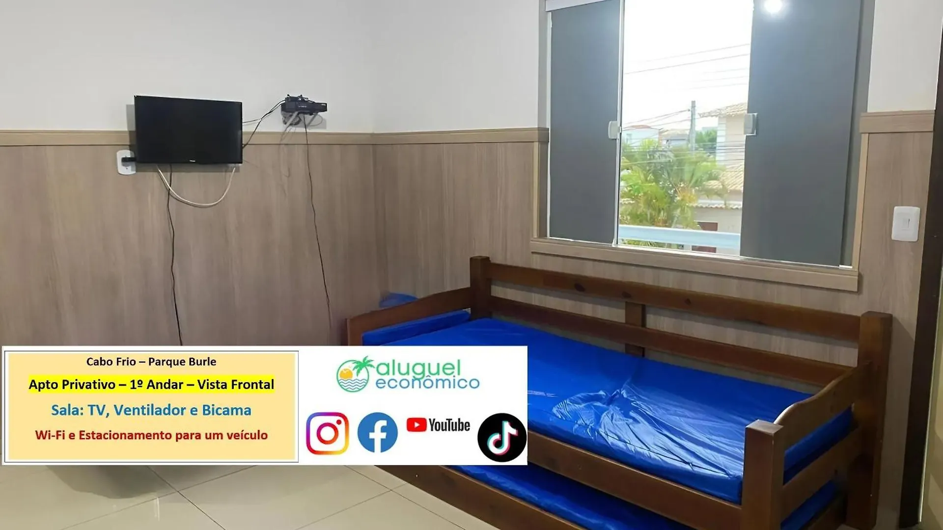Apartmán Cabo Frio - Parque Burle - Aluguel Economico