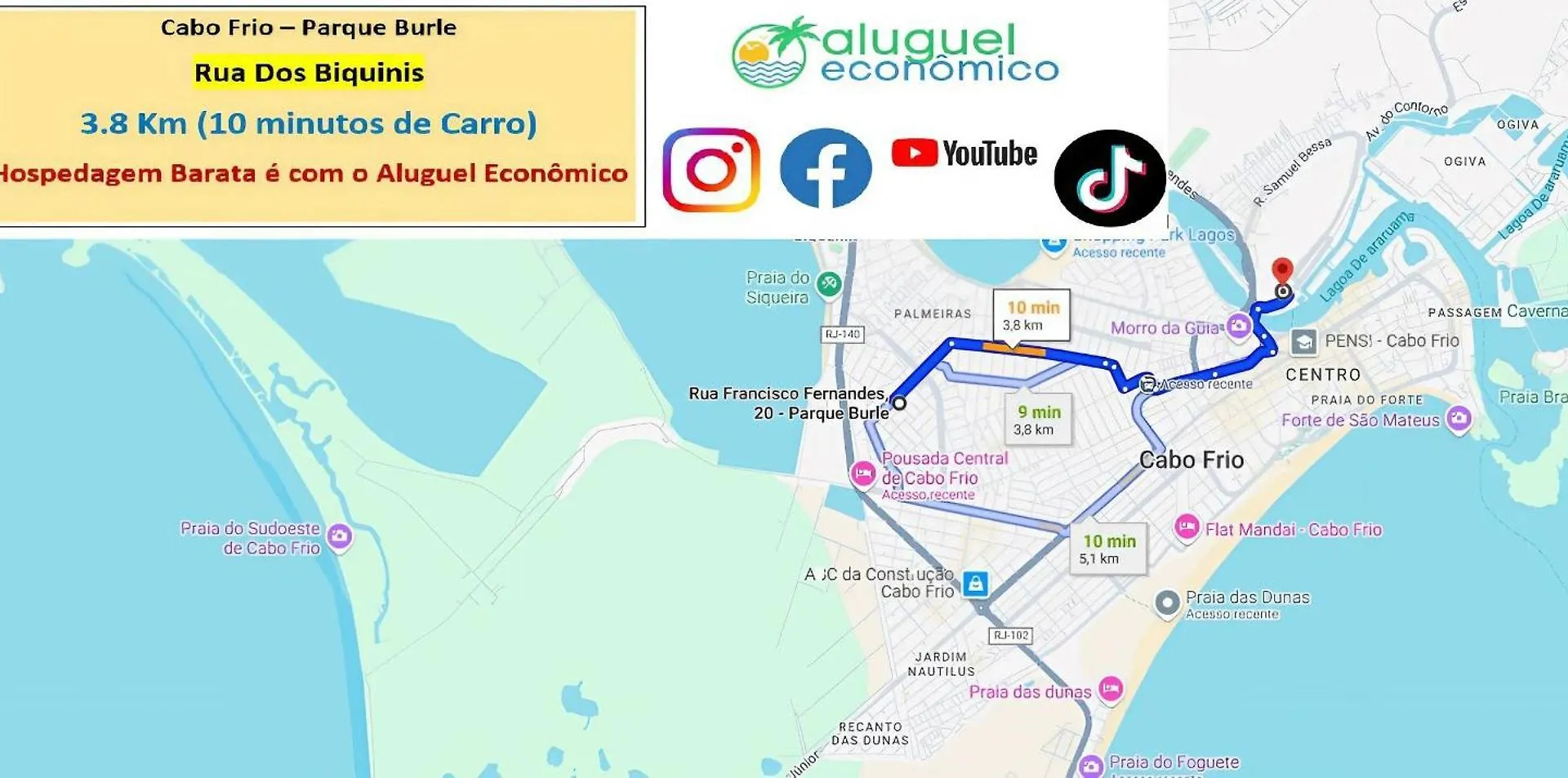 Cabo Frio - Parque Burle - Aluguel Economico Apartment  Cabo Frio