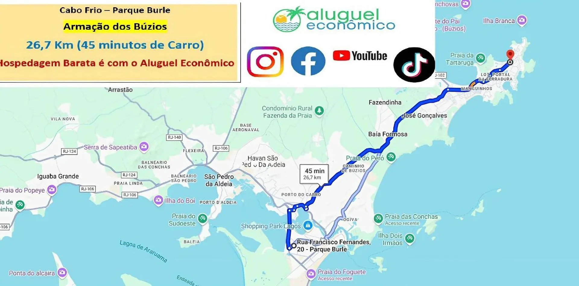 Cabo Frio - Parque Burle - Aluguel Economico Apartment Brazil
