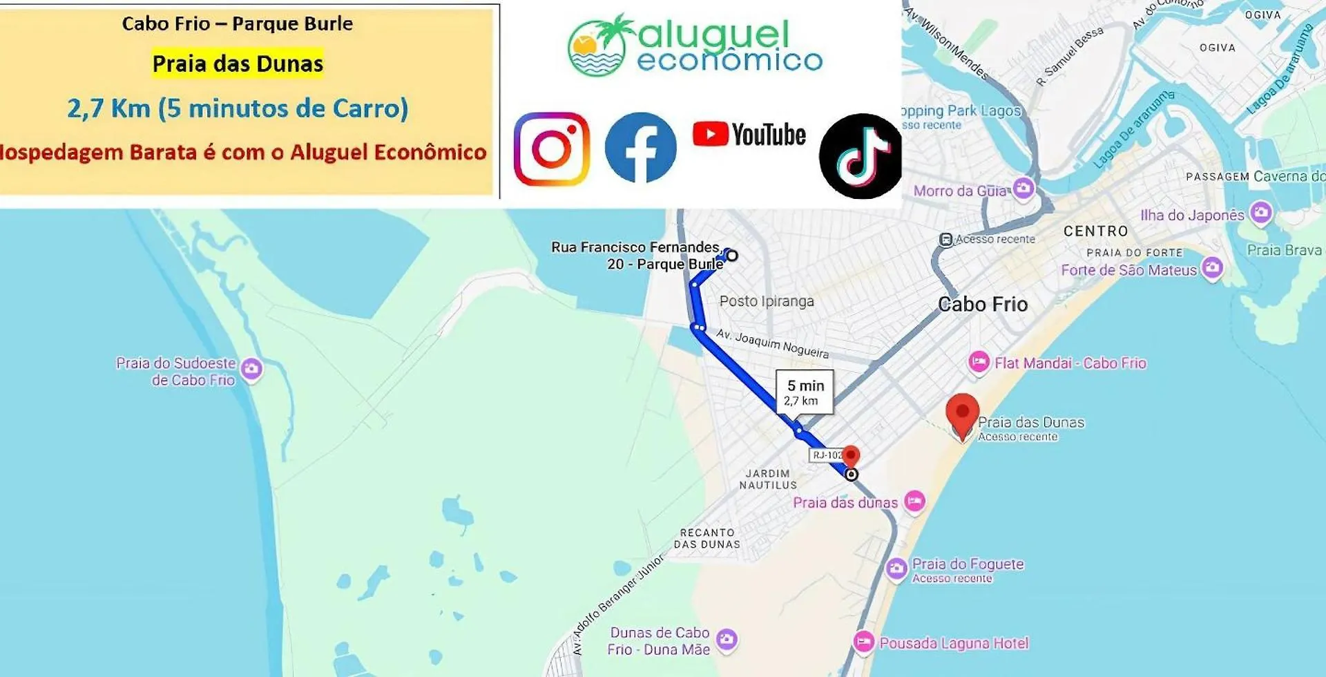 Cabo Frio - Parque Burle - Aluguel Economico Apartment Brazil