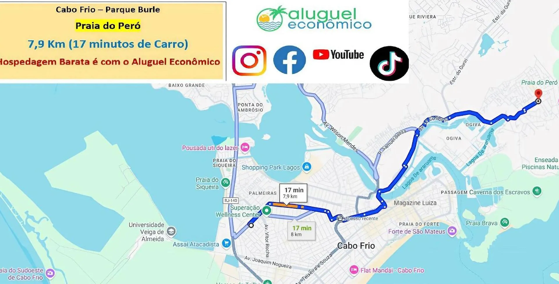 Cabo Frio - Parque Burle - Aluguel Economico Apartment